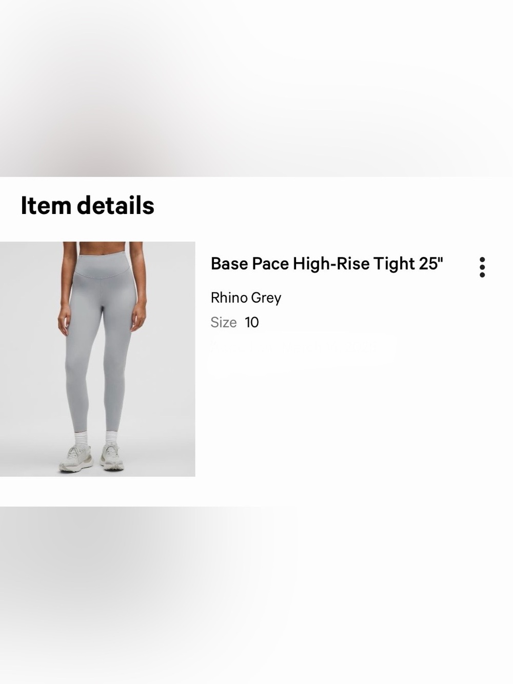 Base Pace High Rise Tight 25”